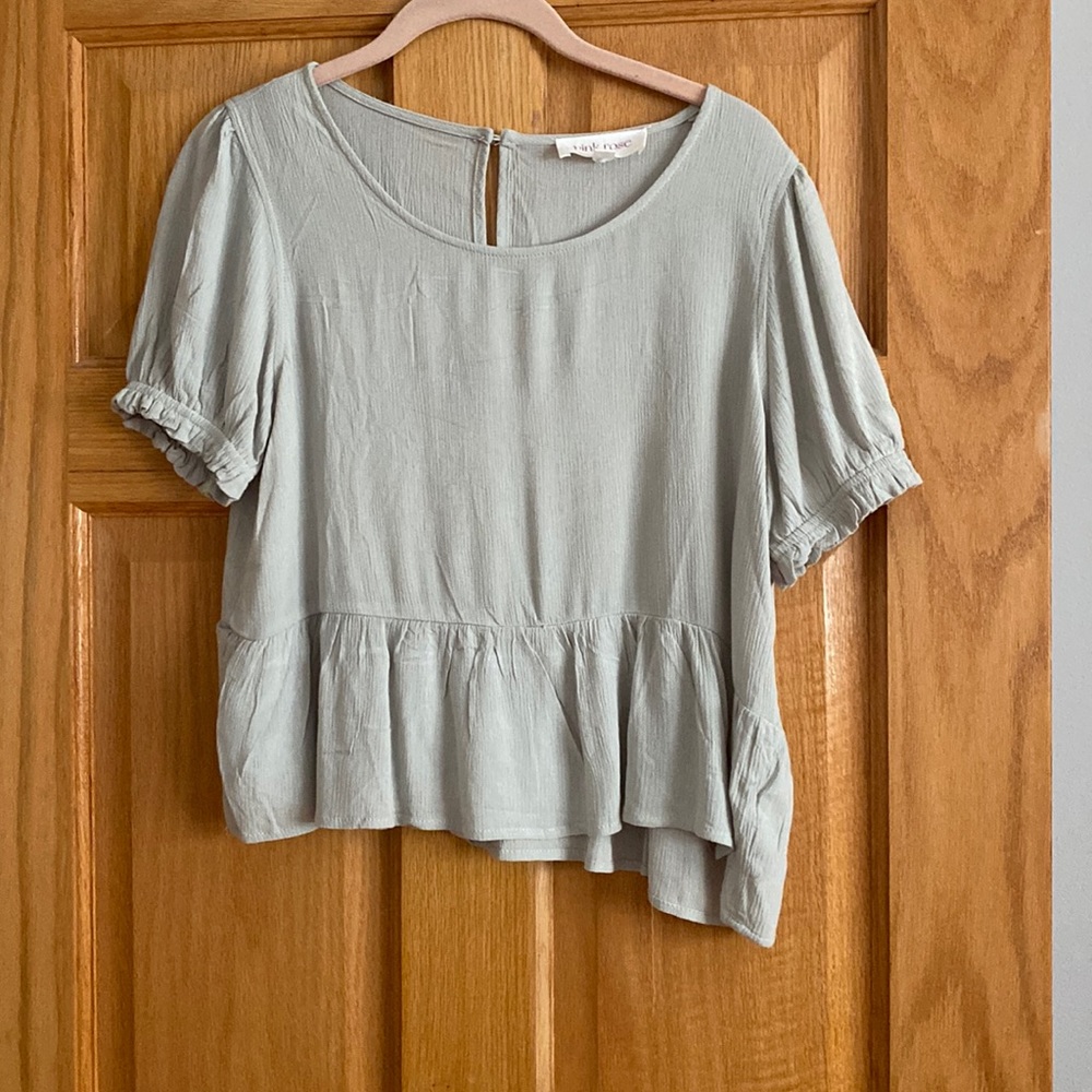Juniors peplum style top